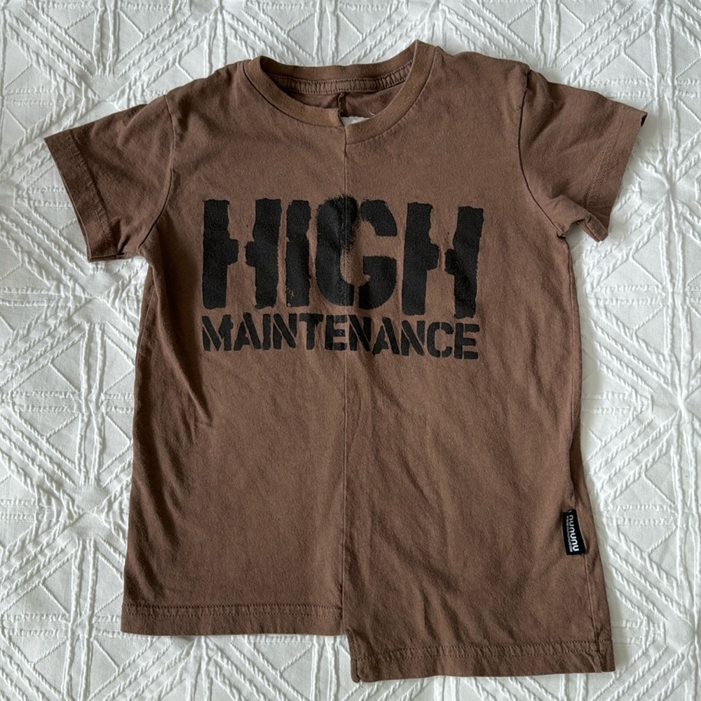 NUNUNU | Asymmetrical Hem Shirt | Size 4-5T